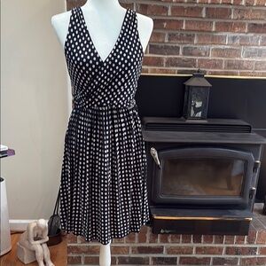 Loft Polka Dot Sleeveless Dress
